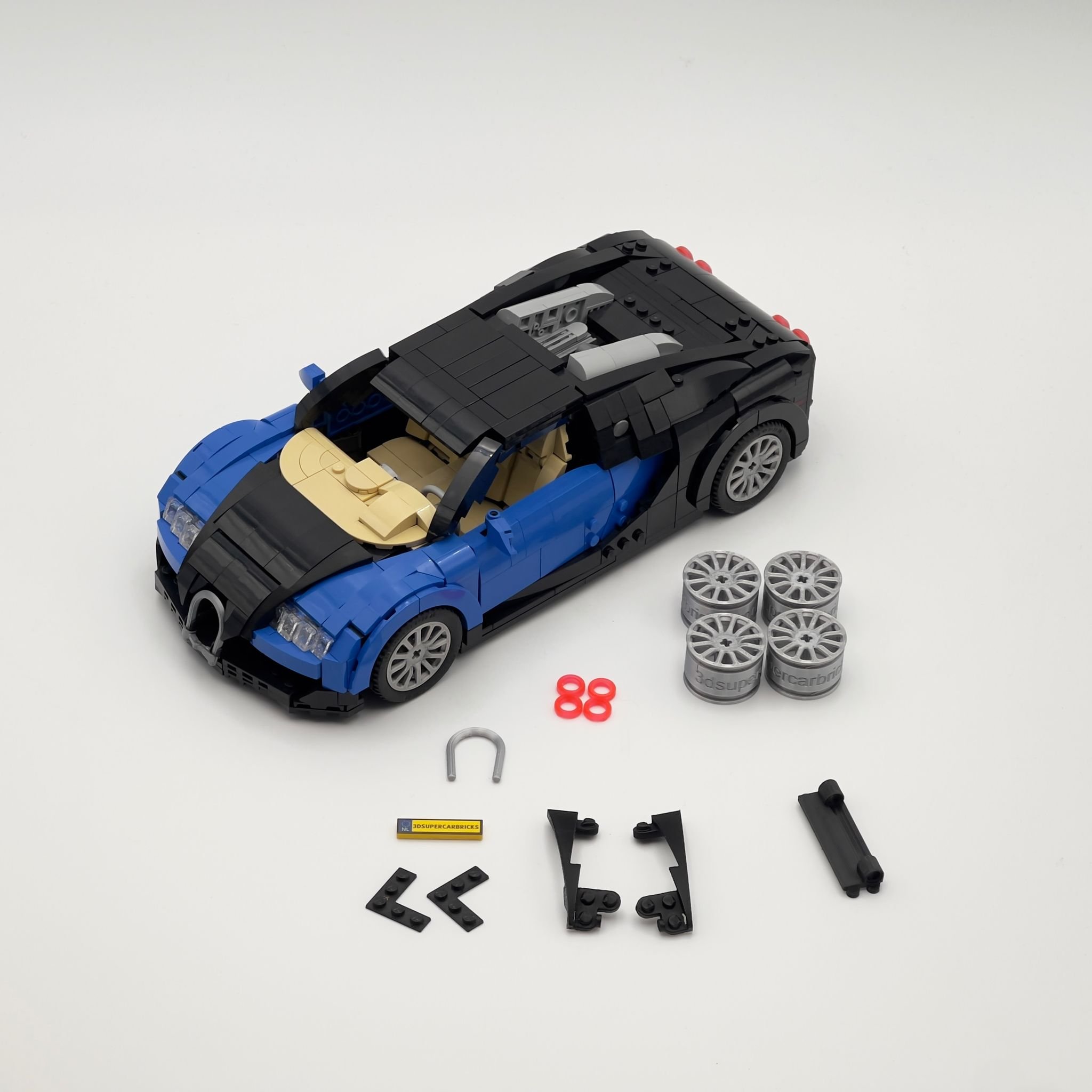 Bugatti Veyron 16.4 LEGO MOC 3DSupercarBricks — 3DSupercarBricks